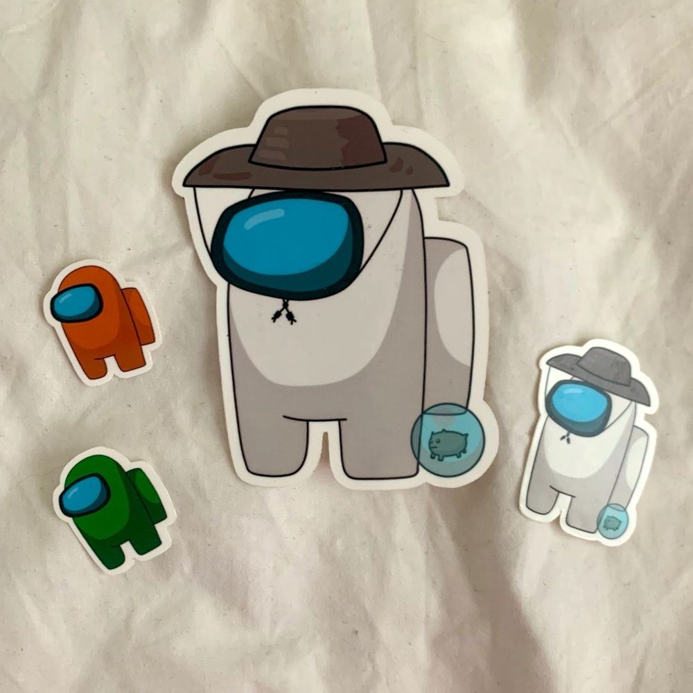 Among Us Crewmate Stickers (4 Stickers) 🚀